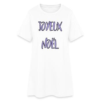 NOËL. ANNEE. ANNIVERSAIRE. RETRAITE. - Robe T-shirt Femme - blanc - Devant