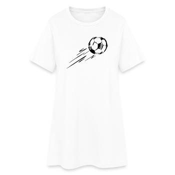 Ball - Frauen T-Shirt-Kleid - Weiß - Vorne