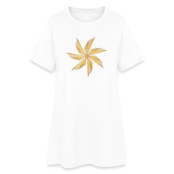 Belle étoile brillante pour Noël - Robe T-shirt Femme - blanc - Devant