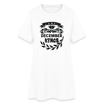 December Kings - Women’s T-Shirt Dress - white - Front