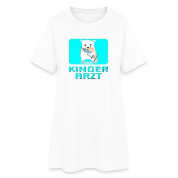Geschenke für Kinderarzt - Pädiatrie Kinderklinik - Frauen T-Shirt-Kleid - Weiß - Vorne
