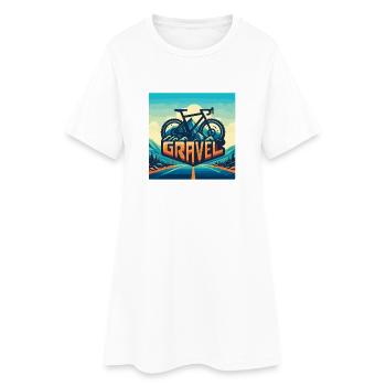 GRAVEL T-Shirt - Frauen T-Shirt-Kleid - Weiß - Vorne