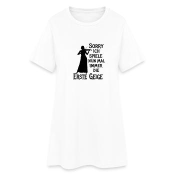 Erste Geige Violine Klassik Orchester Musiker - Frauen T-Shirt-Kleid - Weiß - Vorne