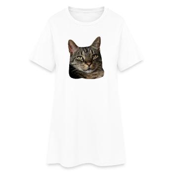 Chat Tigre Chat Drôle Chat Chemise Cadeau - Robe T-shirt Femme - blanc - Devant