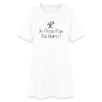 Je peux pas j’ai astro - Robe T-shirt Femme - blanc - Devant