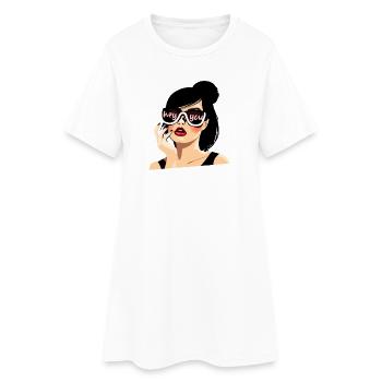 Sunglasses Style“Hey You” Illustration - Robe T-shirt Femme - blanc - Devant