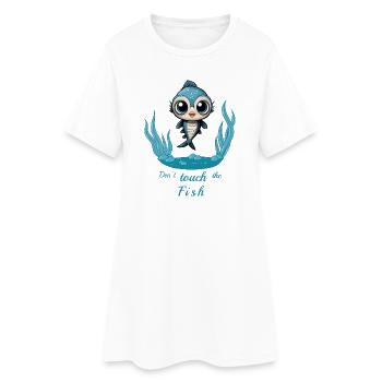 Poisson sucré - Robe T-shirt Femme - blanc - Devant