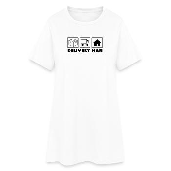 Delivery Driver Job Employee Career Statement - Women’s T-Shirt Dress - white - Front