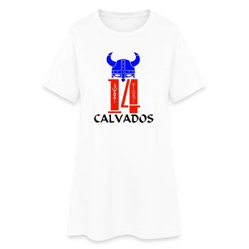 Calvados - Frauen T-Shirt-Kleid - Weiß - Vorne