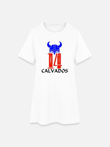 Calvados - Robe T-shirt Femme - blanc