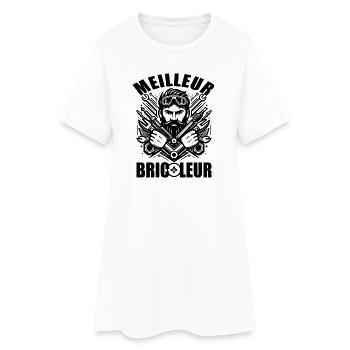 LE MEILLEUR BRICOLEUR - Robe T-shirt Femme - blanc - Devant