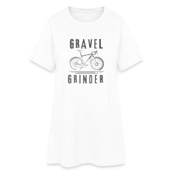 Gravel Bike Grinder Adventure - Women’s T-Shirt Dress - white - Front