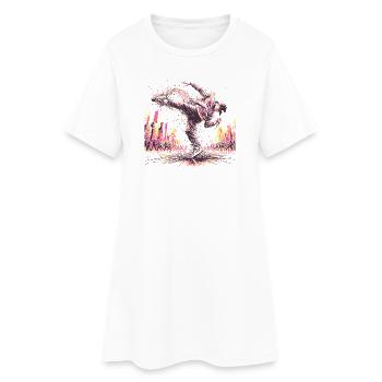BREAK DANCE - Robe T-shirt Femme - blanc - Devant