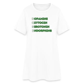 DOSIS - Frauen T-Shirt-Kleid - Weiß - Vorne