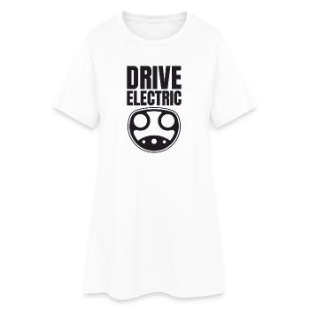 Drive Electric Supercharge - Fans de voitures électriques - Robe T-shirt Femme - blanc - Devant