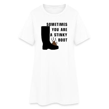 Parfois, vous êtes une botte puante - Robe T-shirt Femme - blanc - Devant