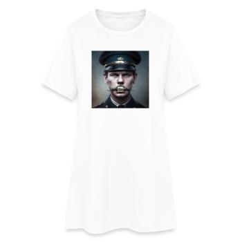 Conspiracy 04 - Ferme-la - Robe T-shirt Femme - blanc - Devant