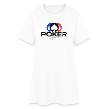 POKER Elegance "Zero bluff Poker outfit"  - Robe T-shirt Femme - blanc - Devant