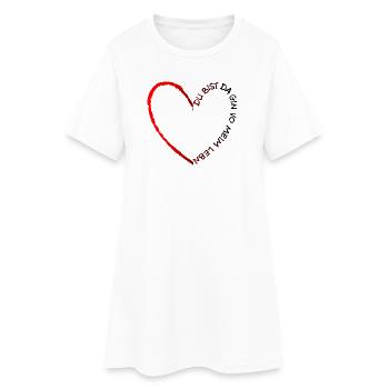 Tu es là Gin de ma vie - Gin de ma vie - Robe T-shirt Femme - blanc - Devant