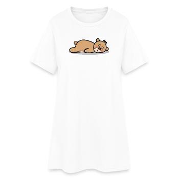 Je m’en fous Attitude Relax Chill - Robe T-shirt Femme - blanc - Devant