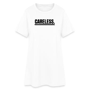 Relax Egal Statement Gleichgültig Ist Mir Wurscht - Frauen T-Shirt-Kleid - Weiß - Vorne