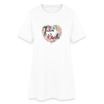 DeTeam Bride - Équipe Mariée - Robe T-shirt Femme - blanc - Devant