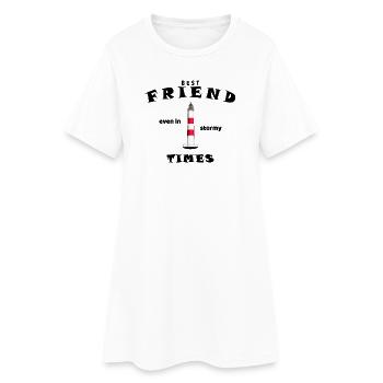 Meilleur Ami, Meilleur Ami, Amis, Anglais - Robe T-shirt Femme - blanc - Devant