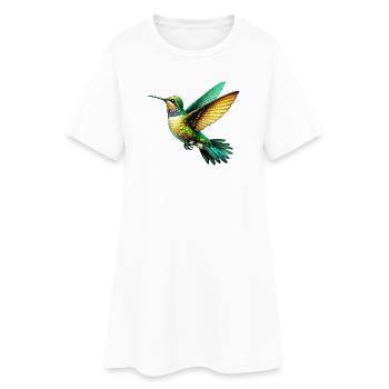 Colibri - Robe T-shirt Femme - blanc - Devant