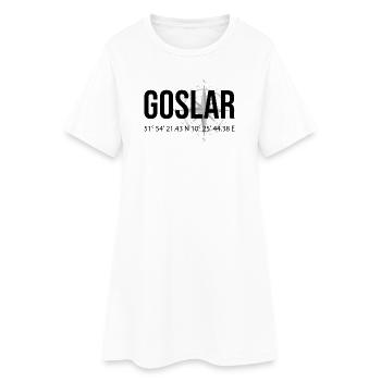 Koordinaten Goslar - Frauen T-Shirt-Kleid - Weiß - Vorne