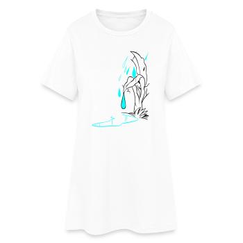 Illustration de la chute - Robe T-shirt Femme - blanc - Devant