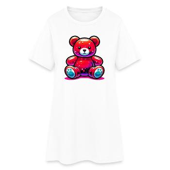Bear - Women’s T-Shirt Dress - white - Front