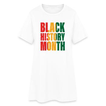 Mois de l'histoire des Noirs - Robe T-shirt Femme - blanc - Devant
