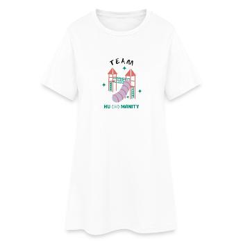 Humanité | Équipe Hu(iii)manity - Robe T-shirt Femme - blanc - Devant