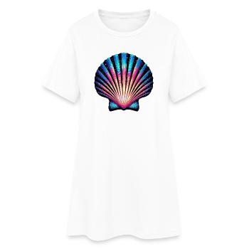 Coquille Saint-Jacques - Robe T-shirt Femme - blanc - Devant