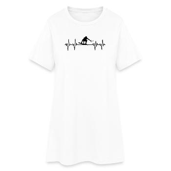 Wassersport Wellenreiten Surfing Wakeboard Stunt - Frauen T-Shirt-Kleid - Weiß - Vorne