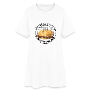 Leberkäs a façonné ce corps – Humour de Kultessen - Robe T-shirt Femme - blanc - Devant