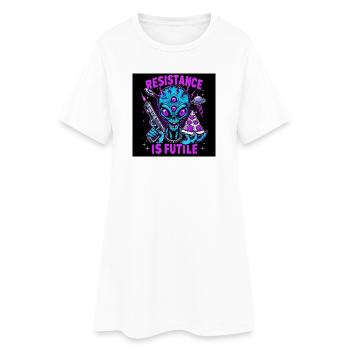 Rébellion galactique : la résistance est futile - Robe T-shirt Femme - blanc - Devant