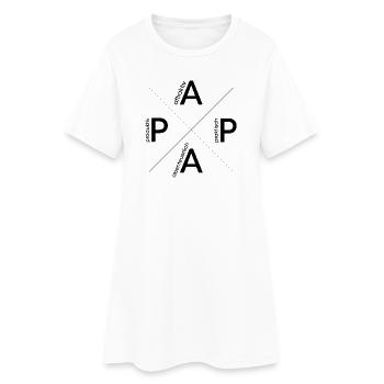 papa logo héros père motivation symbole marque icône - Robe T-shirt Femme - blanc - Devant