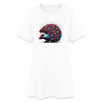 Hedgehog - Women’s T-Shirt Dress - white - Front