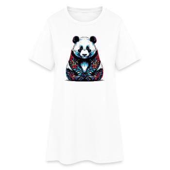Panda - Women’s T-Shirt Dress - white - Front