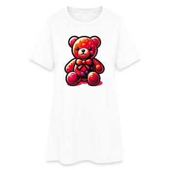 Bear - Women’s T-Shirt Dress - white - Front