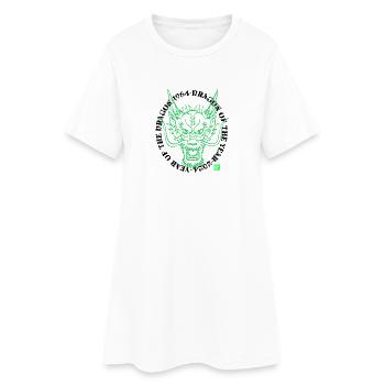 Jahr des Drachen 1964-2024 - Frauen T-Shirt-Kleid - Weiß - Vorne