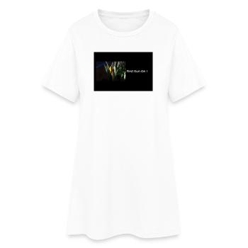 Streetwear First Sun On - Robe T-shirt Femme - blanc - Devant