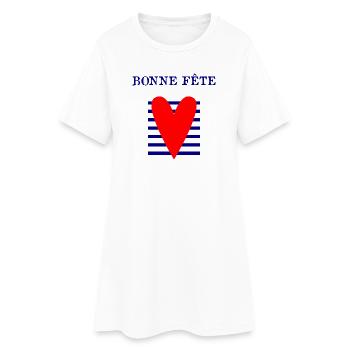 OMA. OMA. MUTTERTAG. ALLES GUTE ZUM GEBURTSTAG MAMI - Frauen T-Shirt-Kleid - Weiß - Vorne