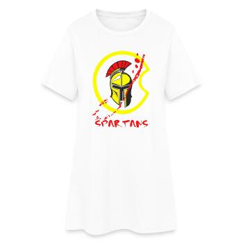 Helm Sparta und Blut 2 - Frauen T-Shirt-Kleid - Weiß - Vorne