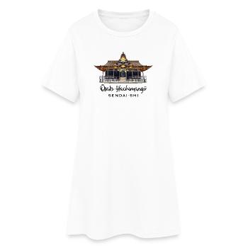 Japon, Osaki Hachimangu Shrine, Sendai, dessin - Robe T-shirt Femme - blanc - Devant