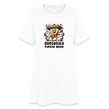 Quesadillas Fiesta Mood Mexico - Women’s T-Shirt Dress - white - Front