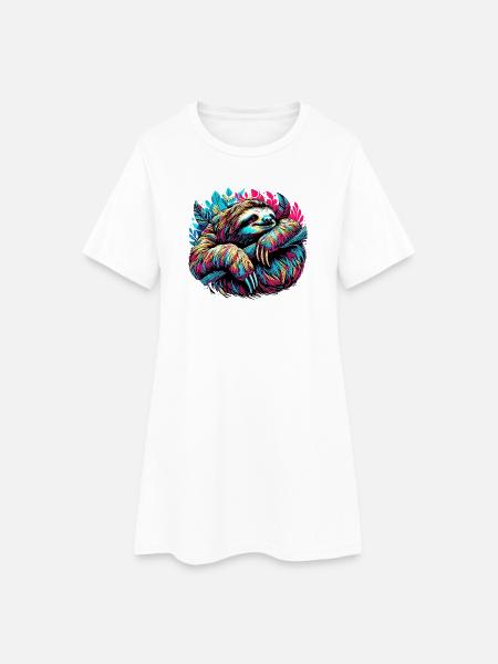Paresse - Robe T-shirt Femme - blanc
