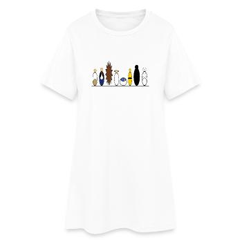 Hope Crew - Frauen T-Shirt-Kleid - Weiß - Vorne