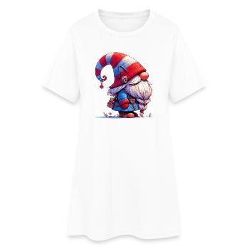 Gnome Goblin Elf - Women’s T-Shirt Dress - white - Front